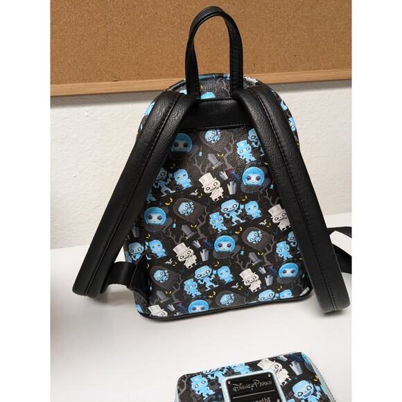 Disney Parks LOUNGEFLY Funko Pop 2021 HAUNTED MANSION Mini Backpack + Wallet main image 8